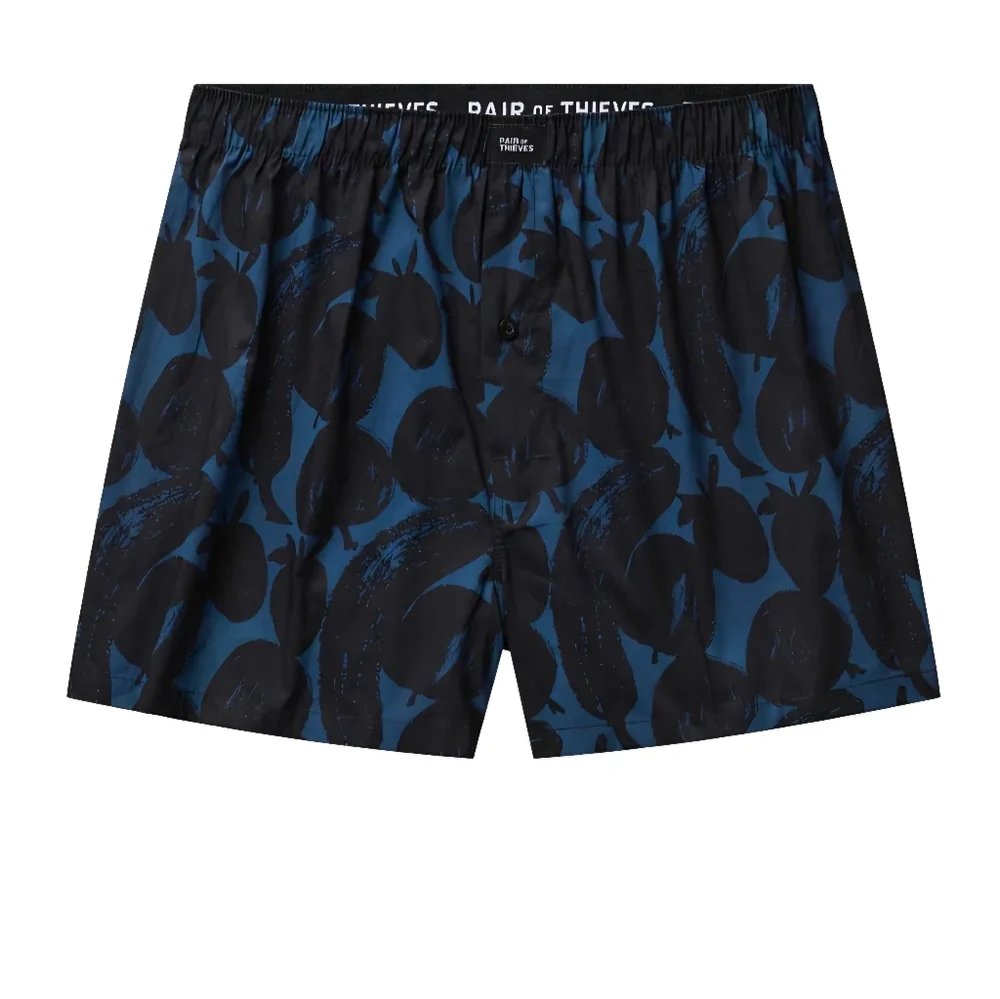PAIR of THIEVES Woven Boxer 2-Pack Blue Black Size Small NWT S-2704